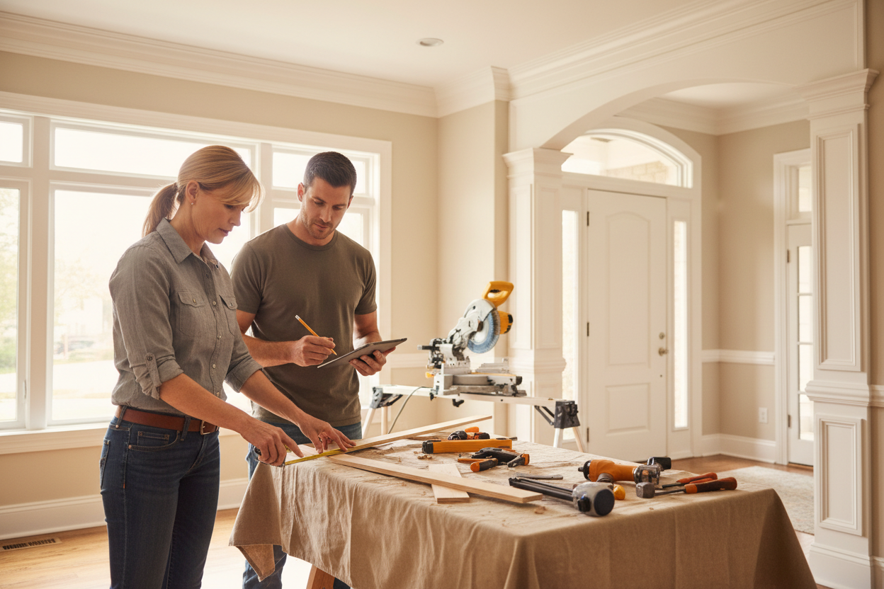 One on one coaching on interior moulding and trim